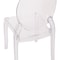 Flash Furniture Transparent Crystal Extra Wide Ghost Chairs, PK4 ZH-GHOST-OVR-4-GG - alternate 9